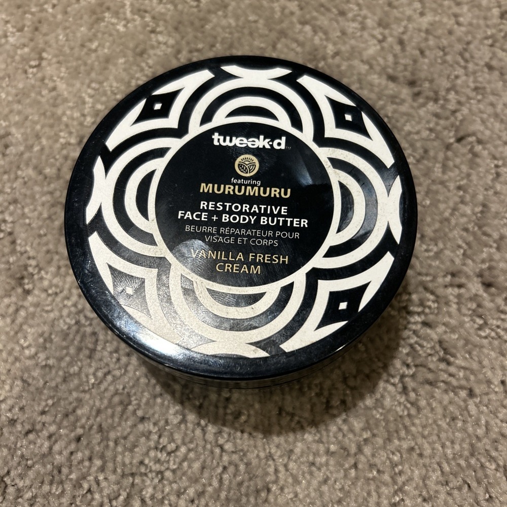 Tweak-d Restorative Face + Body Butter Vanilla Fresh‎ Cream 4 oz  NWOB SEALED